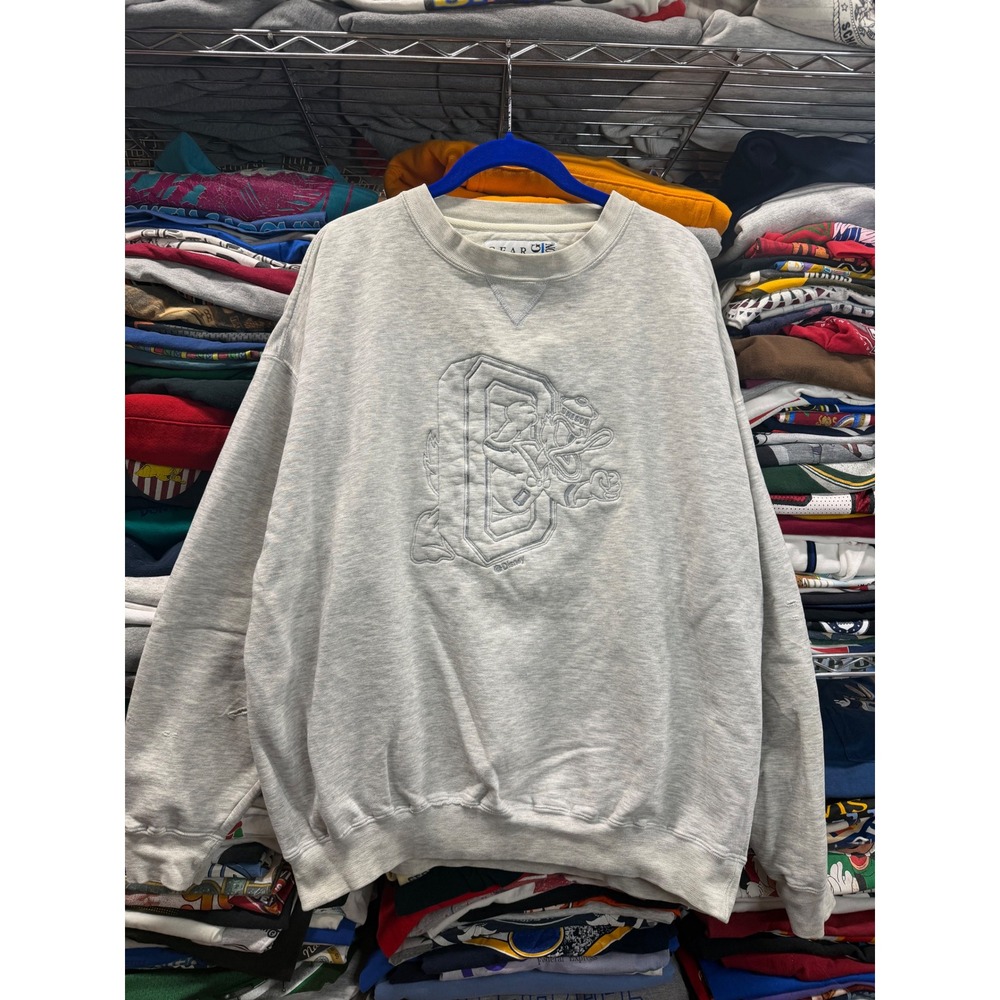 Vintage Gear for Sports Oregon Ducks Donald Duck Sweatshirt XL Gray Distressed